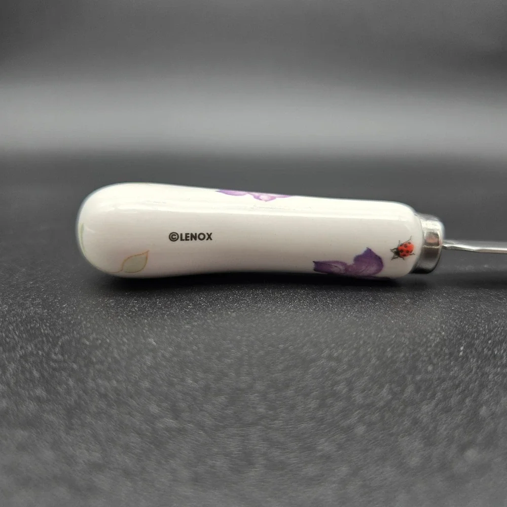 Lenox Butterfly Meadow Single Cheese‎ Spreader Floral Ladybug Cottagecore